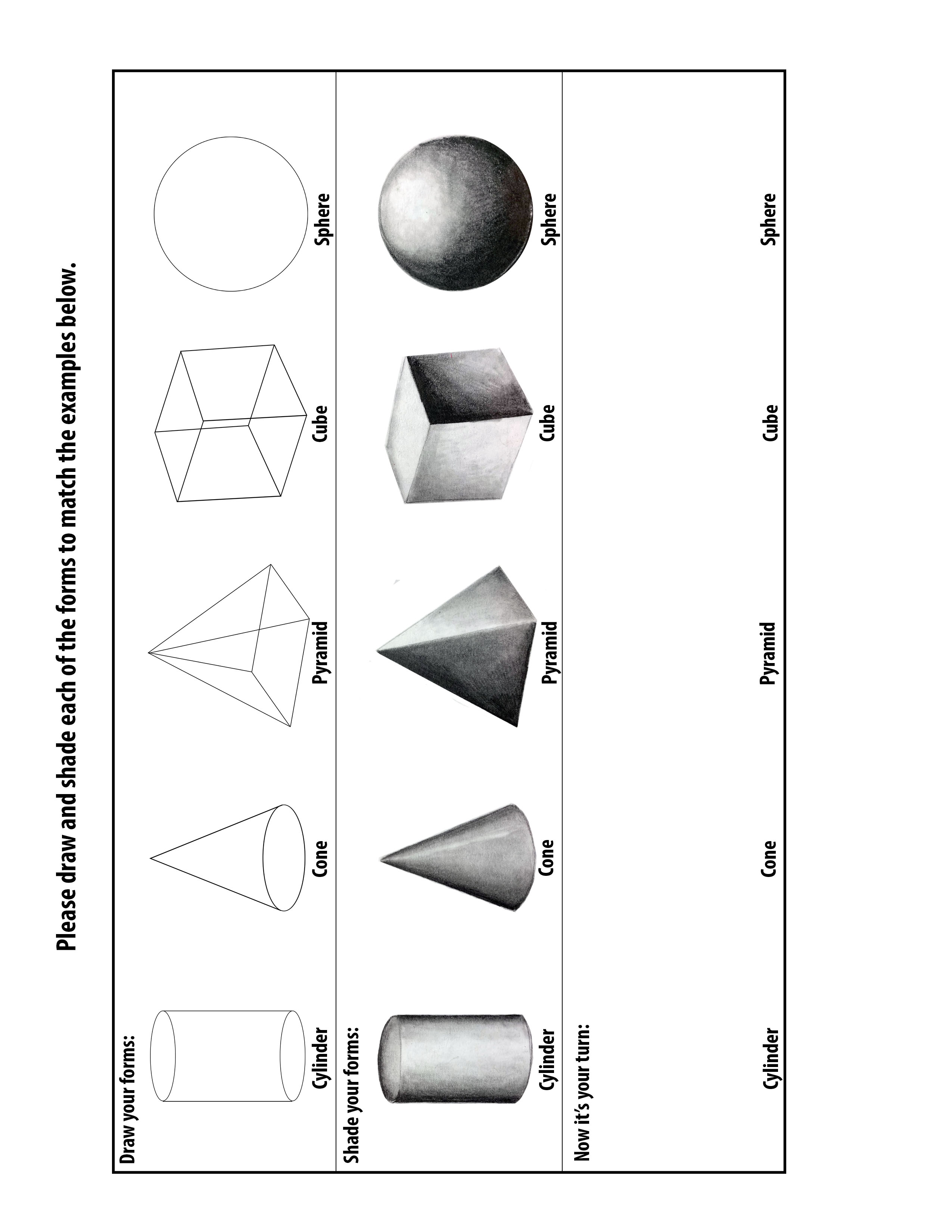 Pencil Shading Exercises Worksheets Pdf Annialexandra